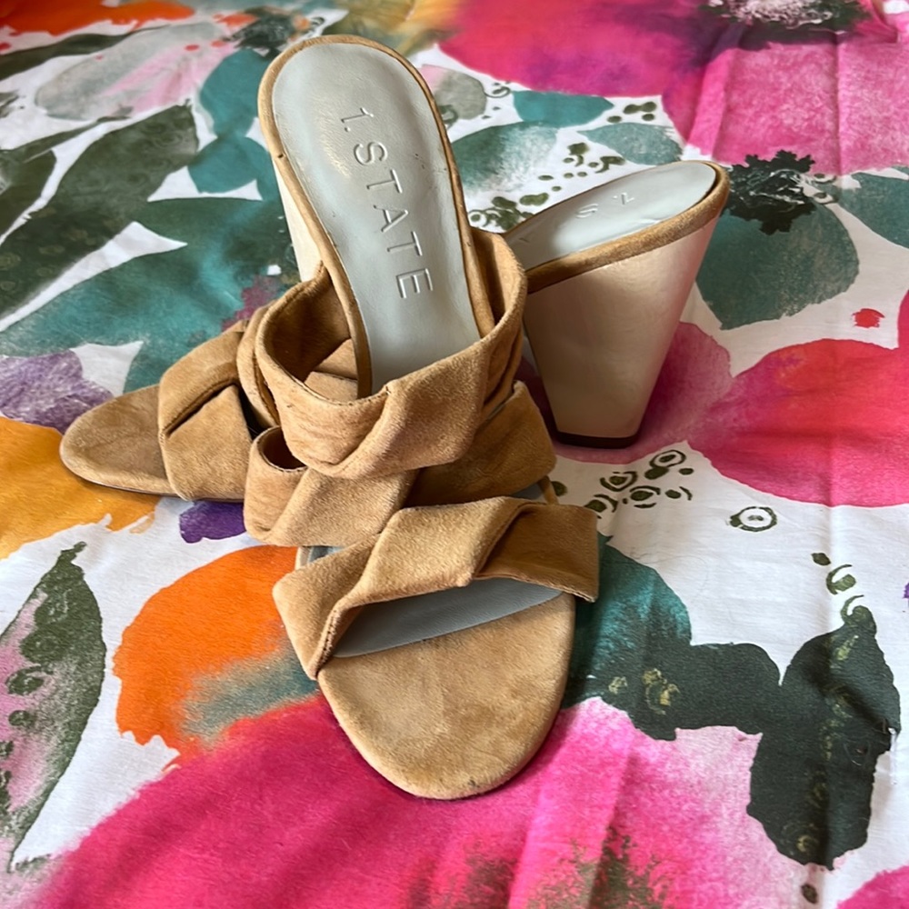 1. State leather upper sandals size 6.
